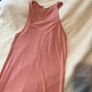 pink halter summer dress